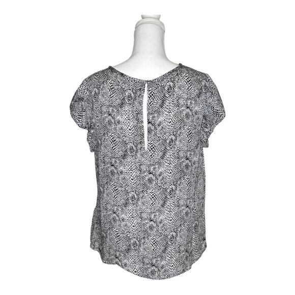 Joie Rancher Snakeskin Print 100% Silk Blouse Large - Picture 2 of 7